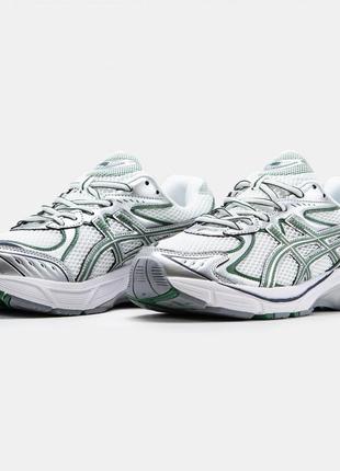 Asics gt-2160 white silver green6 фото