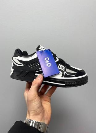 D&g sneakers white black