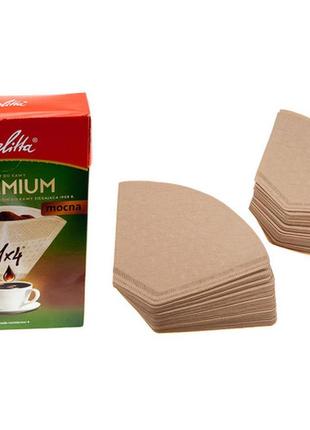 Фільтр для кави паперовий melitta premium (80 шт) - №4 / розмір 4