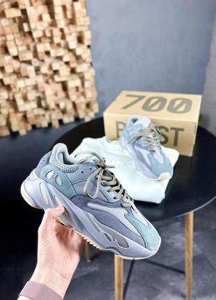 Adidas yeezy boost 700 teal blue2 фото