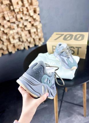 Adidas yeezy boost 700 teal blue6 фото