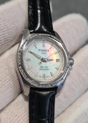 Жіночий годинник tissot prc 100 t-sport diamond ladies 28mm 48 діамантів swiss made9 фото