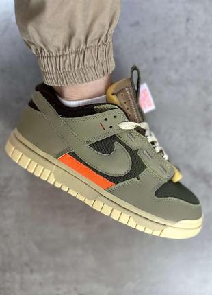 Nike air dunk jumbo medium olive4 фото