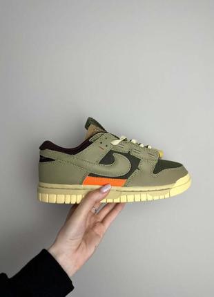 Nike air dunk jumbo medium olive3 фото