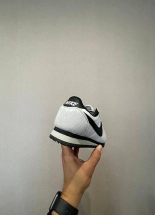 Nike cortez white black classic leather8 фото