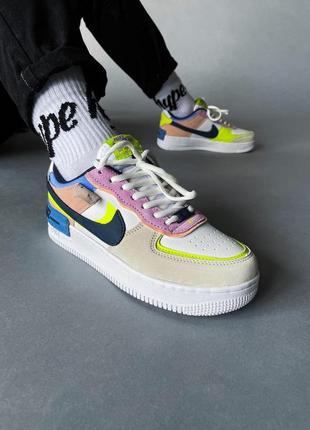 Nike air force 1 shadow barely volt6 фото