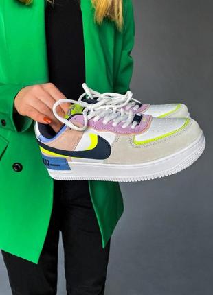 Nike air force 1 shadow barely volt8 фото