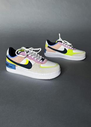 Nike air force 1 shadow barely volt9 фото