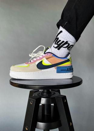 Nike air force 1 shadow barely volt1 фото