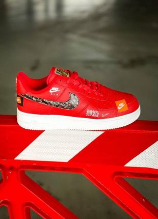 Nike air force 1 low just do it red10 фото