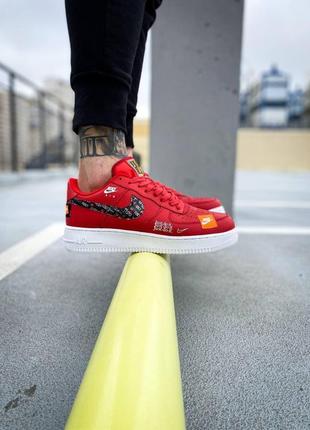 Nike air force 1 low just do it red1 фото