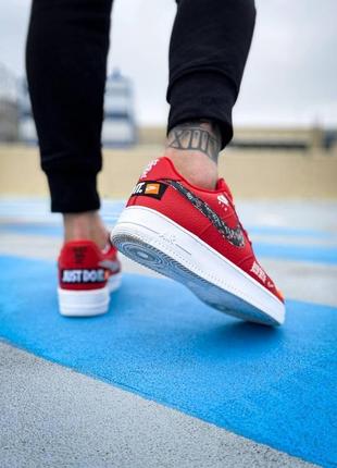 Nike air force 1 low just do it red9 фото