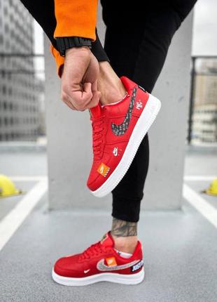 Nike air force 1 low just do it red5 фото