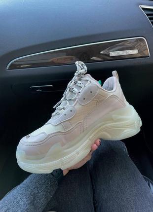 Balenciaga triple s beige3 фото