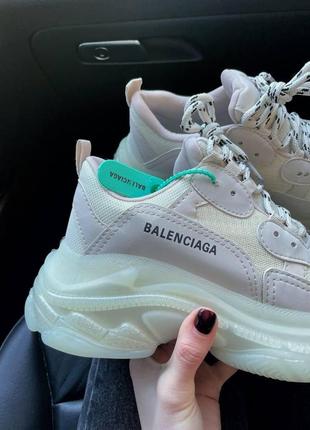 Balenciaga triple s beige2 фото