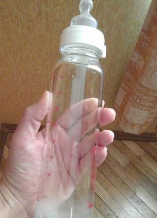Стекляная бутылка для кормления