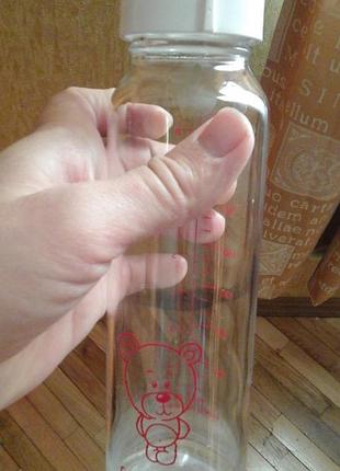 Стекляная бутылка для кормления