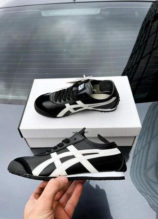 Asics onitsuka tiger mexico black and white6 фото