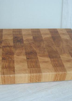 Торцевая разделочная доска из дуба pav-wood 25*35*3.5 см