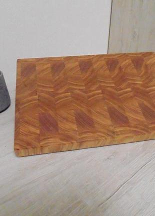Торцевая разделочная доска из ясеня pav-wood 30х40х4,5 см1 фото