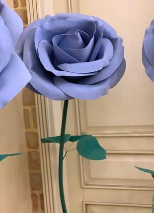 Бузкова гігантська троянда із фоамірану1 фото