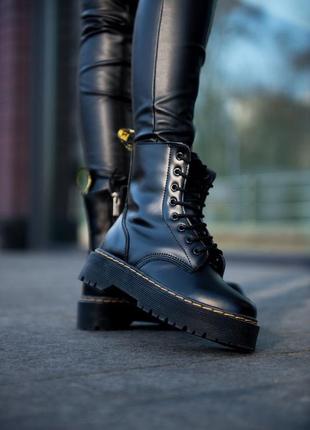 Ботинки женские доктор мартенс dr. martens jadon(мех)6 фото