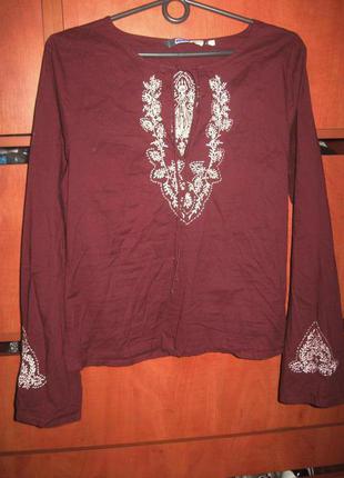 Блуза boho burgundy