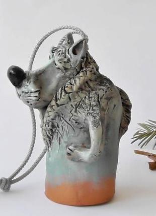 Дзвіночок "вовк" сувенір у вигляді вовка