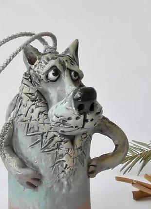 Дзвіночок "вовк" сувенір у вигляді вовка