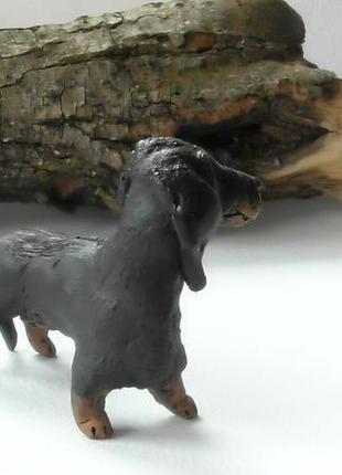 Статуэтка собака такса керамическая