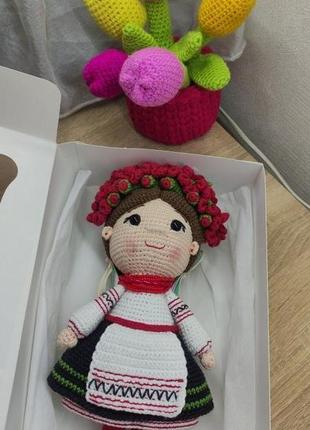 Кукла украинка. вязаная кукла украинка3 фото