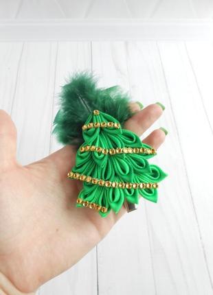 Шпилька канзаші для короткого волосся прикраса затискачі для новорічного костюму ялинки на ранок9 фото
