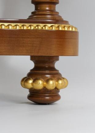 Маленький дерев'яний столик - табуретка під старовину10 фото