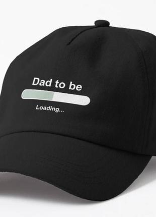 Кепка мужская с принтом dad to be loading для отца1 фото