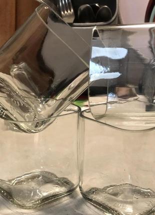 Подарочный набор стаканов square, апсайклинг стеклотары4 фото