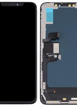 Дисплей apple iphone xs max с тачскрином и рамкой, оригинал, переклейка, black