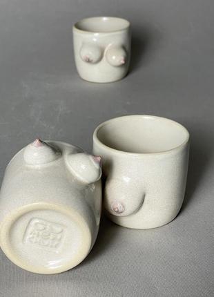 Рюмки керамические ручной работы "сиси"8 фото