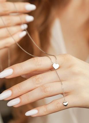 Срібна кольє конюшина з оніксом, в стилі van cleef проба 925