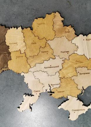 Карта украины из дерева