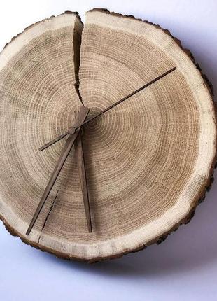 Годинник із натурального дерева2 фото
