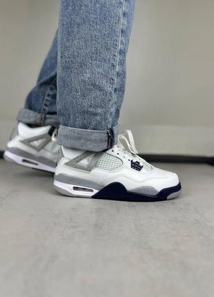 Nike jordan 4 retro midnight navy10 фото