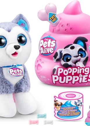 Интерактивная игрушка хаски pets alive pooping puppies husky 9542b