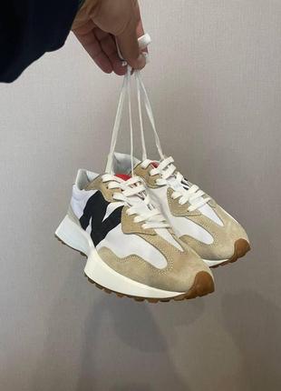 New balance 327 beige black