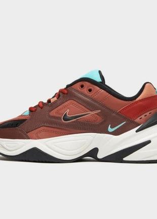 Nike m2k tekno dark brown turquoise