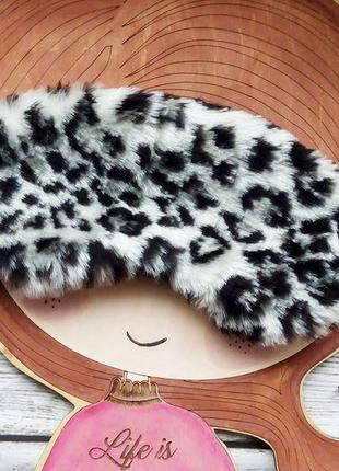 Маска для сна леопард1 фото