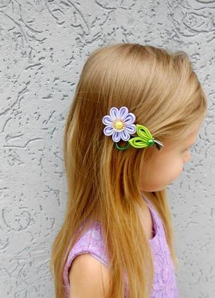 Квіткові прикраси для волосся, 3 пари шпильок канзаші подарунок для дівчинки на день народження4 фото