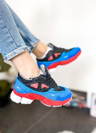 Adidas x raf simons ozweego 2 black red lucora4 фото