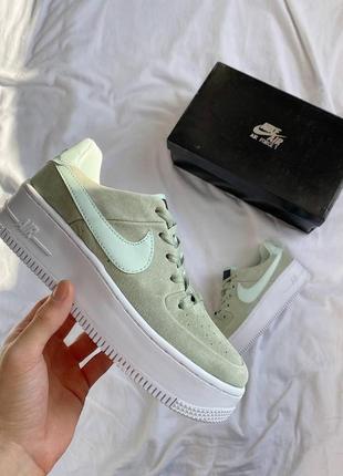 Nike air force 1 sage light green4 фото