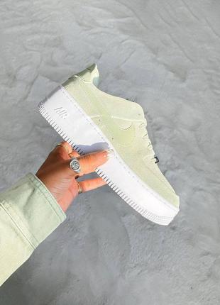 Nike air force 1 sage light green2 фото