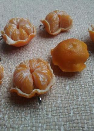 Намистини "мандарини"2 фото